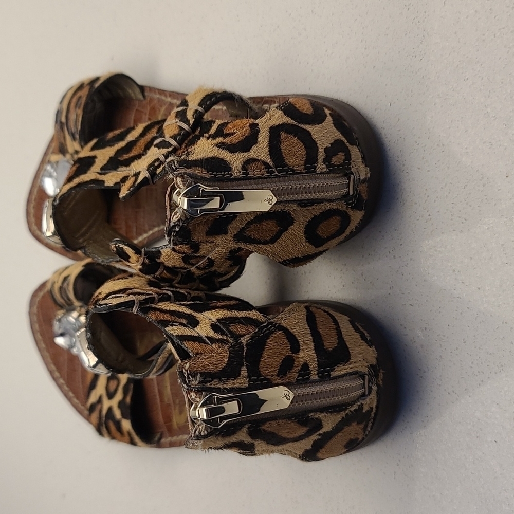 SAM Edelman leather sandals animal print  US 7 - Picture 2 of 7